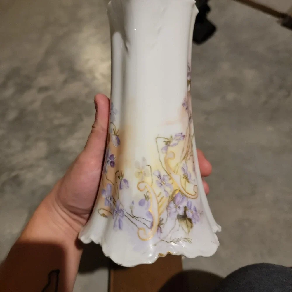 Antique H & C L France Haviland & Co.‎ Floral design Pitcher No Lid